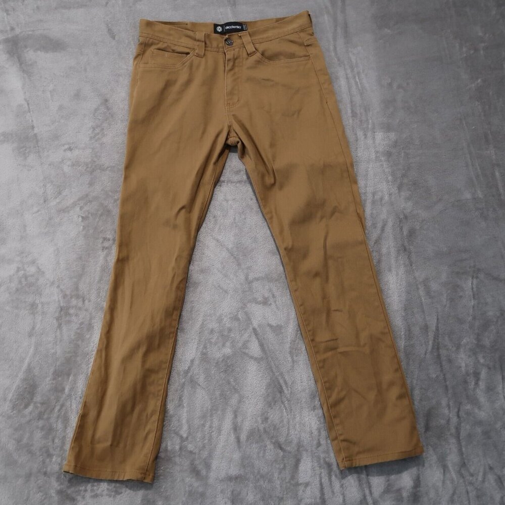 Akademiks Jeans Men 32x32 Brown Straight Stretch Casual Preppy Streetwear